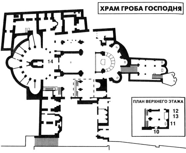 Храм гроба господня схема